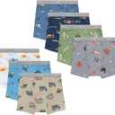 Hanes Boys' Potty Training Underwear, Light Leaks Toddler Cotton Briefs and Boxer Briefs, Multi-pack
