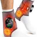 2 Pack Cordless Ankle and Foot Massager, Ankle Massager for Pain Relief, Feet Massager, Ankles Heating Pad, Foot Heating Pad, Heating Pads for Ankles Feet Pain Relief, Grey