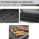 Genesis Grates Replacement Parts for Weber Genesis E-310 E-330 S-310 S-330 Grill Parts Weber Genesis Grill Grates 7524 7528 Genesis 300 Series Grill Replacement Parts Cast Iron Cooking Grate 19.5 Inch