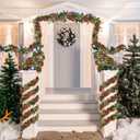 50 Feet Christmas Tinsel Garland Metallic Tinsel Garland Christmas Tree Decorations for Christmas Party Supplies Indoor and Outdoor Decor (Red and Green)