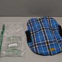 Kuoser Waterproof Dog Coat, Reversible Dog Jacket for Medium Dogs, Adjustable Durable Doggie Winter Coat Warm Puppy Cold Weather Apparel, Blue M (Medium (Pack of 1))