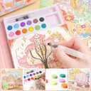 3 x Paint with Water Coloring Books for Kids Ages 3-5, 4-8 – Cute Coloring Book for Teens,Arts and Crafts for Kids Ages 3 4 5 6 7 8+, Birthday Gift Toys for Girls Boys,Travel Toys -Princess