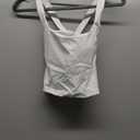 romansong Strappy Yoga Sports Bras for Women Padded Criss-Cross Back Tank Tops (Small, White)