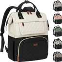 Vankor 15.6 Inch Laptop Backpack for Women Lightweight, TSA Approved Womens Laptop Backpack Purse Travel, Work, Business, College, Hiking, Beige