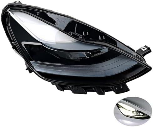 LED Headlights Fits 2021-2023 Tesla Model 3 Tesla Model Y Passenger Side | Headlamp Fits Model 3 Model Y Base/Performance/Long Range/Standard, Replaces 1514953 and 151495300C, Front Right Side