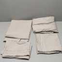 Queen Size 4 Piece Sheet Set - Comfy Breathable & Cooling Bed Sheets Set - Hotel Luxury Bedding for Women, Men, Kids & Teens - Deep Pockets, Easy Secure Fit, Soft and Wrinkle Free - Oeko-Tex - Wheat