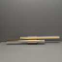 PRESDE 32 Inch LED Vanity Light Brushed Gold Bathroom Light Fixtures Over Mirror Modern Bath Wall Lighting Bar Dimmable