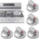 DG64-00473A Upgraded Stove Knobs Replacement Compatible with Samsung Stove knobs,Range Oven Gas Stove Knob NX58F5700WS NX58H5600SS NX58H5650WS NX58J7750SS NX58M6850SS 5pcs