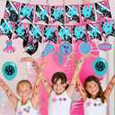 Cheerleading Party Decorations Cheerleading Birthday Party Supplies Includes Gymnastics Party Cheer Birthday Banner Swirls Cupcake Toppers Cake Topper Balloons for Cheerleading Decor