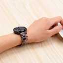 Wongeto Band for Samsung Galaxy Watch 3 Band 41mm,20mm Resin Replacement Wristband with Metal Buckle for Samsung Galaxy Active 2 Watch Band 40mm 44mm for Women Men (Flower Grey for 41mm)