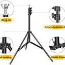 Backdrop Stand for Parties, 8.5x10ft Adjustable Background Support System for Events Decoration, Baby Shower, Photography with Spring Clamps, Backdrop Clip, Sandbag and Carrying Bag