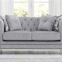 Sumnacon 4PCS Aluminium Alloy Furniture Legs - Round Adjustable Sofa Legs Furniture Cabinet Legs, 4 Inch Funiture Feet for Cabinet Desk Table Chair Sofa Bed, Silver