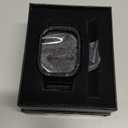 SUPLINK Leather Band with Stainless Steel Case for Apple Watch Ultra 3/2/1 & SE 3/2/1 & Series 11 10 9 8 7 6 5 4 3 2 1 49mm 46mm 45mm 44mm 42mm 41mm 40mm 38mm,Rugged Bumper for Men (Black)