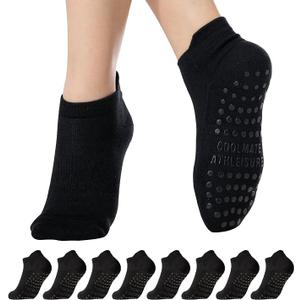 CoolMate Pilates Socks with Grips for Women, Non Slip Yoga Socks
