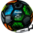 Franklin Sports Mystic Kids Soccer Ball  Size 4 Youth Soccer Ball  Soft Cover  Great for Kids and Toddlers  Air Pump Included