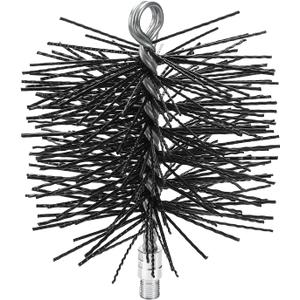 Chimney Cleaning Brush with Standard 1/4" NPT End Fitting- 6 Inch Fiberglass Chimney Brush for Cleaning Chimney Hearth Fireplace