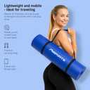 MSPORTS Yoga Mat Premium Non Slip Thick Extra Comfortable Exercise Mat for Home Workouts, Pilates, Stretching & Gym Cushioned NBR Foam, Gym Mat with Strap, for Women & Men