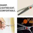 Tokko Katana Classic 6.5" Texturizing Shears Professional Razor Edge 440C Japanese Stainless Steel Hair Thinning Scissors 6.5" Barber Shears With Adjustment Screw and Leather Case