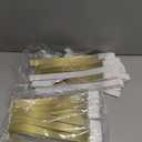 2000 Pcs Paper Wristbands for Events Waterproof Neon Gold Wrist Bands Adhesive Concert Identification Wristbands Hand Bands for Events(Gold)