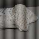 36 inch Christmas Tree Skirt: Chunky Knit Tree Skirt for 6ft Tree, Crochet Cream White Small Tree Skirt, Vintage Tree Skirts, Rustic Farmhouse Christmas Decorations