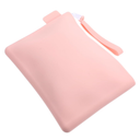 Portable Silicone Coin Purse Minimalist Change Pouch Lightweight Small Wallet for Daily Use for School Work Shopping Pink
