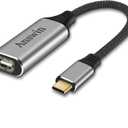 USB C to Mini Displayport (4K@60Hz), Thunderbolt 3 to Mini DisplayPort Adapter for iPhone 15/16/17 Series, M2-M4 MacBook, MacBook Air/Pro 2018-2025, Galaxy S21-S25, Steam Deack and Rog Ally