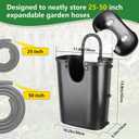MUIEGUDO Courtyard Hose Boxes, Garden Hoses Box, Black