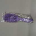 Flexible Detangling Hair Brush - Purple Scalp Massage Brush for Wet & Dry Hair