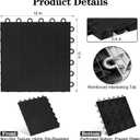 ToLanbbt 12" x 12" Garage Floor Tiles Interlocking, Non-Slip for Basement