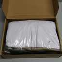 Huukeay Womens 5 Pack V Neck Basic Tees Comfortable Casual Short Sleeve T Shirts Solid Color Tops for Summer Flat Hem (Medium, Cream, Brown, White, Light Gray, Black)