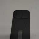 SURITCH for iPhone 13 Pro Max/12 Pro Max Case with Magnetic Camera Slide Cover and Adjustable Kickstand, Compatible with MagSafe, Shockproof Bumper Case Slim Protective Cover 6.7 Inch, Black