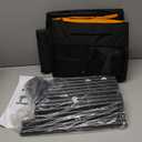 Durable Dog Playpen with Iron Frame, Heavy-Duty Pet Tent with Waterproof Base & Mesh Sides for Indoor Outdoor Use, Black