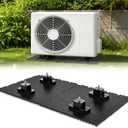 6 Pcs 2 in 1 Anti Mini Split Pad Condenser Pad with 4 Pcs Stand Vibration 36" x 24" Ac with 1.57" h Stand Moisture-Proof Plastic for Ac Heat Pump System Condenser Units Heat Pump