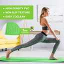 3 mm Thick Yoga Mat Bulk, Non Slip Exercise Workout Fitness Pad for Women Men, Gym Home Yoga Pilates, Easy to Clean, Sturdy PVC