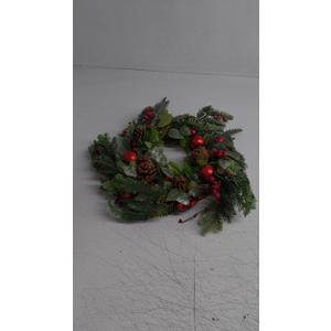 20 Inch Christmas Wreath for Front Door Artificial Winter Wreath for Christmas Decor Xmas Wreath with Christmas Balls Pine Needles Pine Cone for Wall Window Holiday Decorations