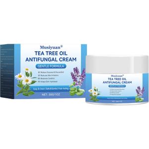 2 x Antifungal Cream, Anti Fungal Skin Cream for Athlete's Foot, Jock Itch, Ringworm, Soothing & Hydrating Formula (1)
