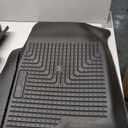 Husky Liners Weatherbeater Floor Mats | Fits 2019 - 2026 Chevrolet Silverado & GMC Sierra 1500] & 2020 - 2026 Silverado/Sierra 2500/3500 DOUBLE & CREW CAB ONLY | Front Row, 2-pc Black - 13211