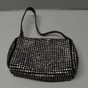 Bling Bling Crystals Evening Clutch Bag for Women Girls Sparkling Crossbody Bag Wedding Prom Party Club Purses Handbags (Black&white Diamonds)