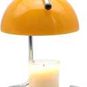 Modern Metal Candle Warmer lamp, Compatible with Yankee Candle Large Jar, with Timer Warmer Candle Lamp, Suitable for Melting and Heating Jam Candles in Small and Large Jars (Orange)