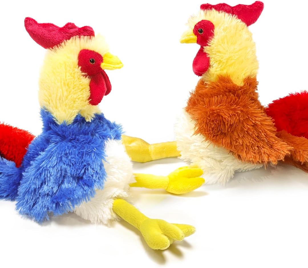 2 Pcs Chicken Stuffed Animal Chicken Plush,9 inch Stuffed Chicken Blue Rooster Stuffed Animal Stuffed Chicken Plush Toy Chicken Toys for Kids,Chicken Stuffed Animal Rooster Gift for Kids 2 Pcs Chicken Stuffed Animal Chicken Plush,9 inch Stuffed Chicken Blue Rooster Stuffed Animal Stuffed Chicken Plush Toy Chicken Toys for Kids,Chicken Stuffed Animal Rooster Gift for Kids