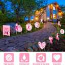 16 Pcs Breast Cancer Awareness Yard Signs with 32 Stakes Breast Cancer Gifts Breast Cancer Decorations Include 6 Pcs 16 x 12 Inch Outdoor Lawn Sign and 10 Pcs Small Yard Signs for Party