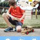 Poraxy STEM Kits for Kids 8-10, STEM Toys for Boys Ages 8-13, Remote Control Car, Wooden 3D Puzzles Science Kits 8-12 Projects Building Model, Birthday Gifts for 9 11 14 Year Old Teen Boys Girls