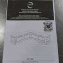 Linon Harris White Solid Pine Backless Nook with Interior Storage