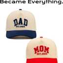 Mom and Dad Hats Gifts for New First Time Parents, Honeymoon Newlyweds Wedding Couples Hubby & Wifey Trucker Cap Set