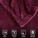 Beautyrest Heated Electric Blanket for Cold Weather, Fast Heating Heated Blanket, Auto Shut Off, Virtually Zero EMF, Multi Heat Setting, UL Certified, Red Twin (84 inx62 in)