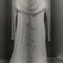 dasmzper Women Sexy Sequin Off Shoulder Ruffle Short Sleeve Bodycon Mermaid Party Formal Evening Maxi Dress