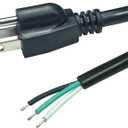 18 Gauge 3 Prong NEMA 5-15 Plug Heavy Duty Cord US SJTW Replacement Power Supply Cable 10A 125V Pigtail for Power Tools and AC Appliances (10FT)