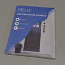 DEWEL 8 Inch Large Floating House Numbers, Black Acrylic Address Numbers for Outside, Modern 911 Visibility Signage with Mounting Nail Kit, Weatherproof Exterior Decor for Garage Gate Mailbox Wall (Number 3)