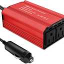 300W Car Power Inverter DC 12V to 110V AC Voltage Converter Car Charger Power Adapter with 3.1A Dual USB Charging Ports, Portable Plug Outlet Car Adapter for Road Trip, Camping, Charging