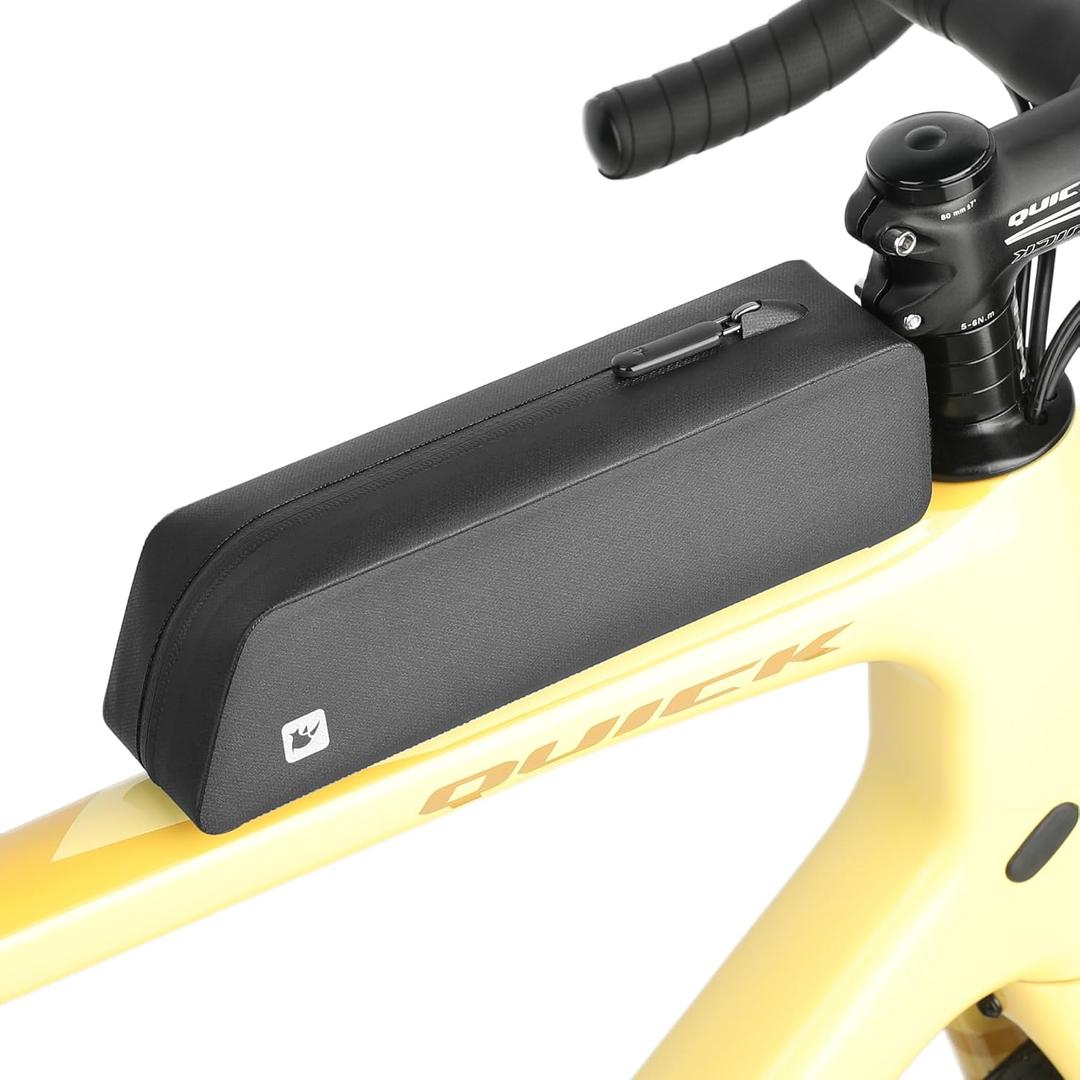 Rhinowalk Bike Top Tube Bag Bike Frame Bag Fully Waterproof and Stable Bicycle Frame Bag Bicycle Bag Professional Cycling Accessories for Mountain Road Bike (Medium)